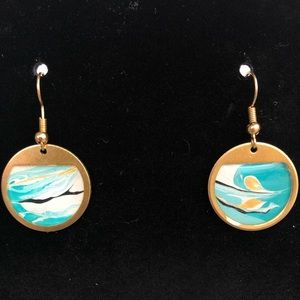 Beautifully hand painted earrings.